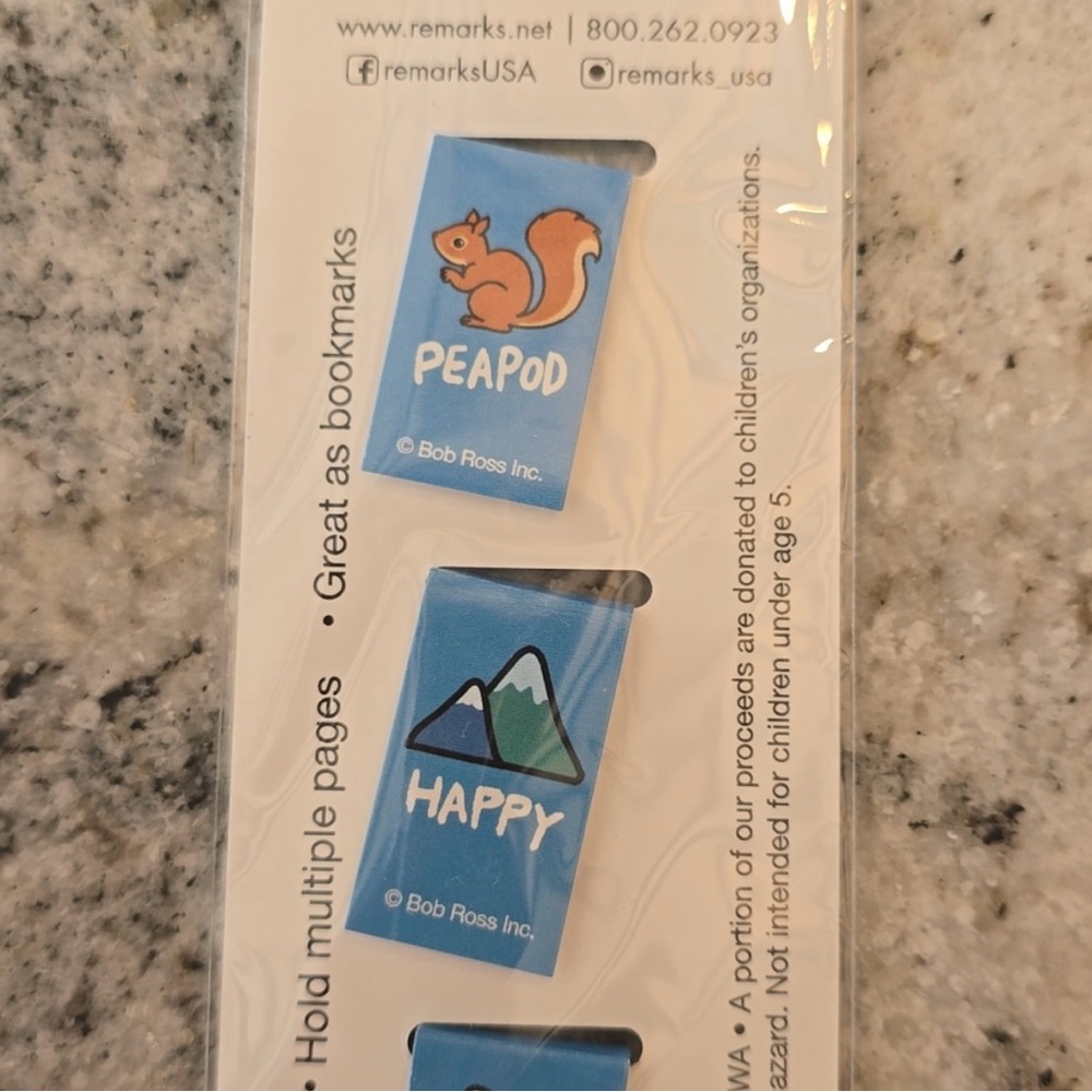 Bob Ross Page Clips Bookmarks - Picture 4 of 5